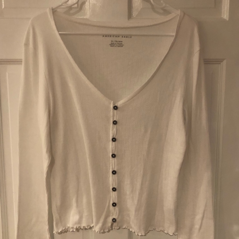 American Eagle Button Down Tee